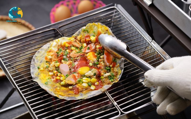 Bánh tráng nướng - Dalat famous “Vietnamese pizza”