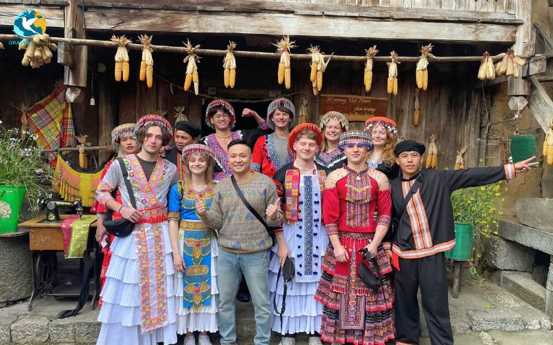 Cultural exchange in Ha Giang ethnic village