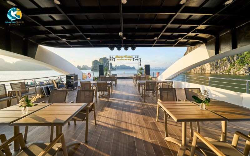 Sundeck of cruise