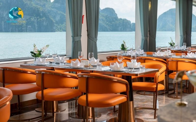 Luxury cruise restaurant