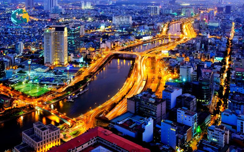 Ho Chi Minh City at night