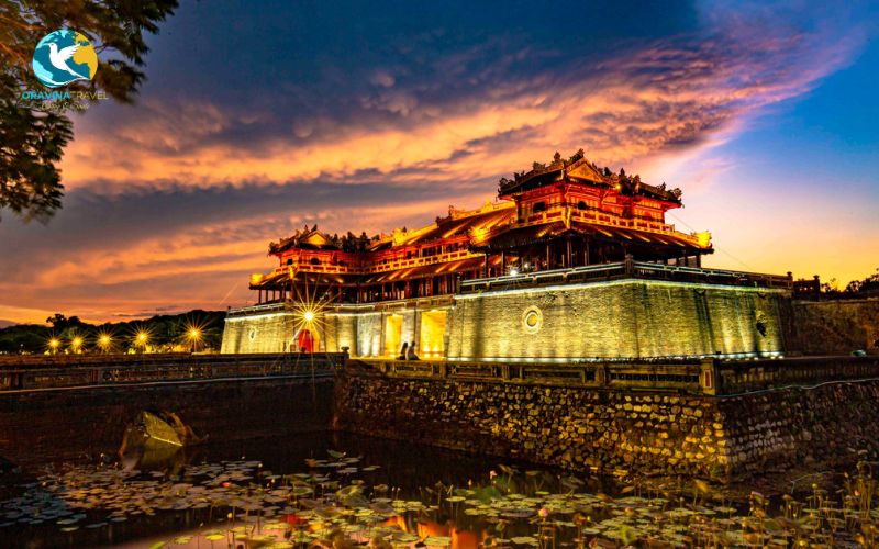 Hue Imperial City at night