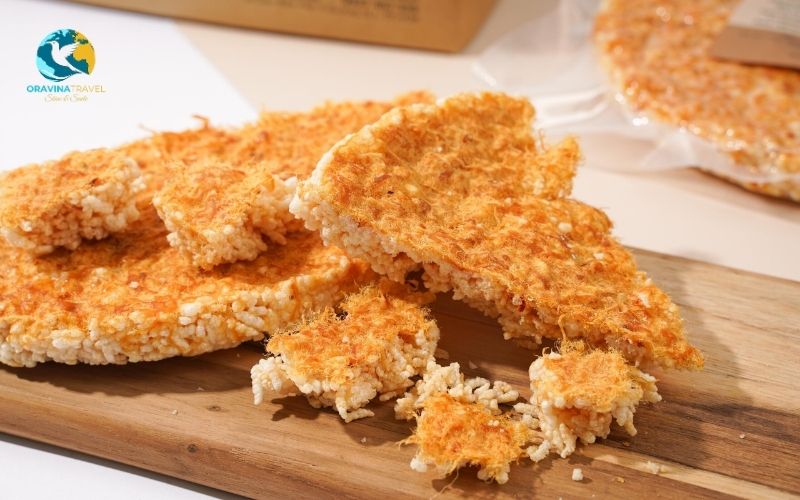 Crispy rice with shredded pork - Ninh Binh specialty