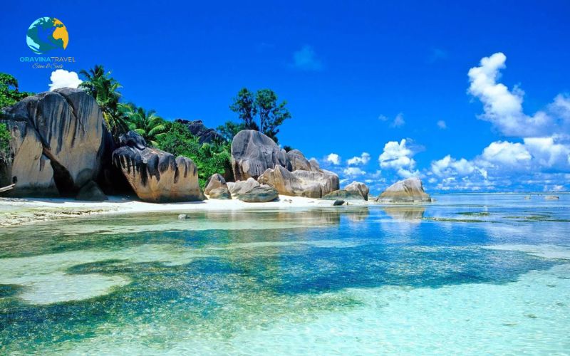 The island’s crystal-clear waters